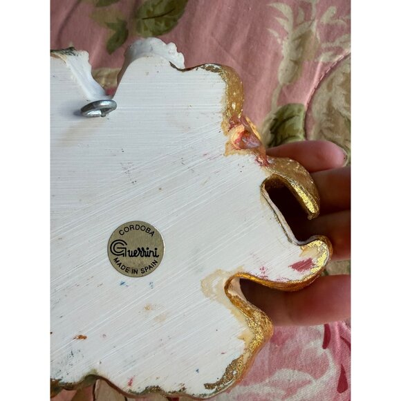 VTG Guerrini Cordoba Angel Cherub Wall Decor Religious Holy water font Spain - Picture 11 of 13